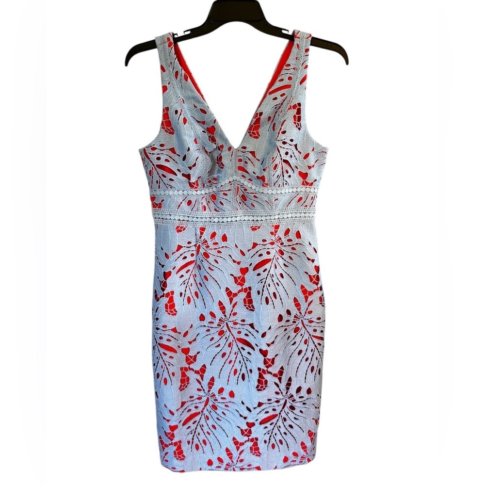 Maeve Blue and Red Floral Mini Dress - Picture 2 of 12
